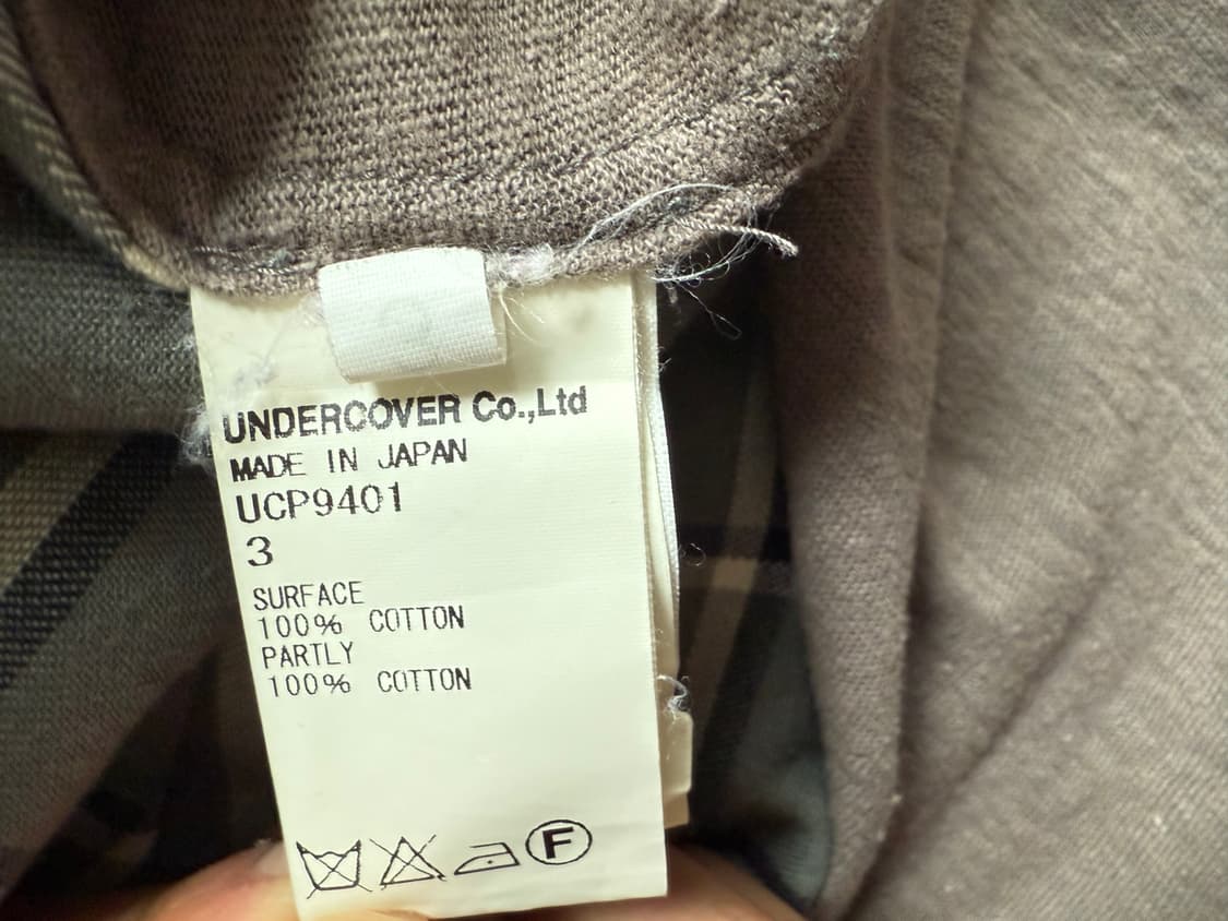 언더커버 플란넬 셔츠 상품이미지3