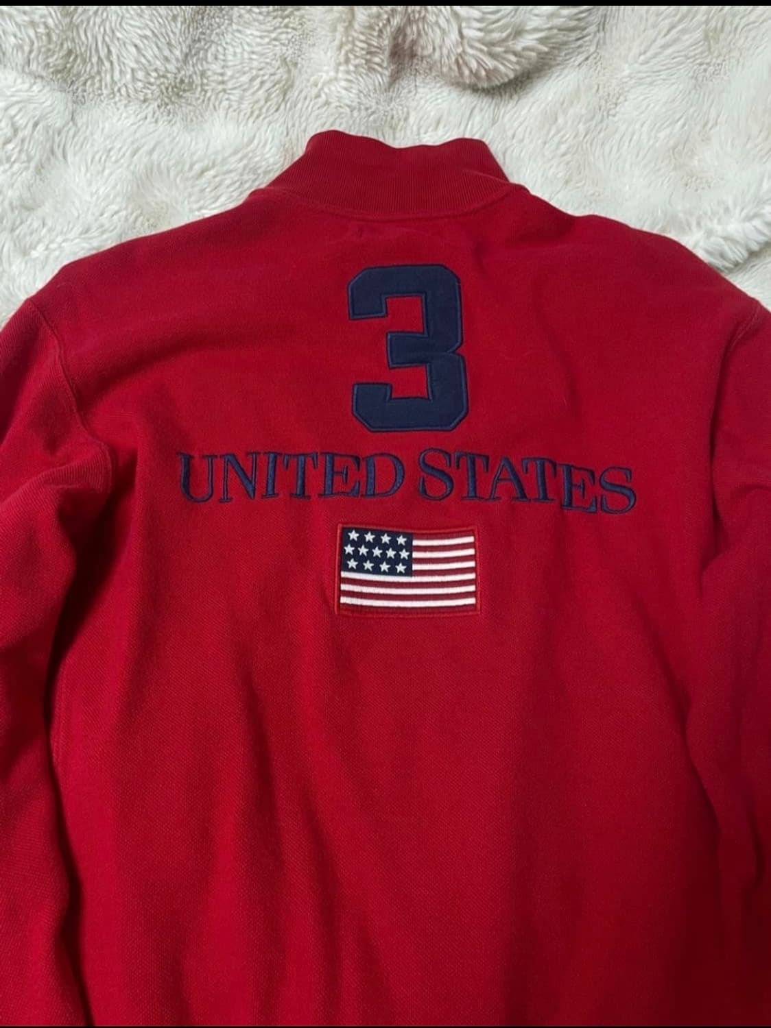 폴로 랄프 로렌 빅포니 USA 성조기 집업 레드 상품이미지2