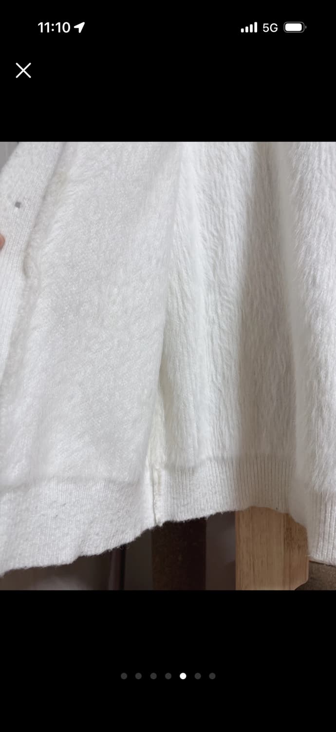 어깨패드 앙고라 가디건자켓 상품이미지5