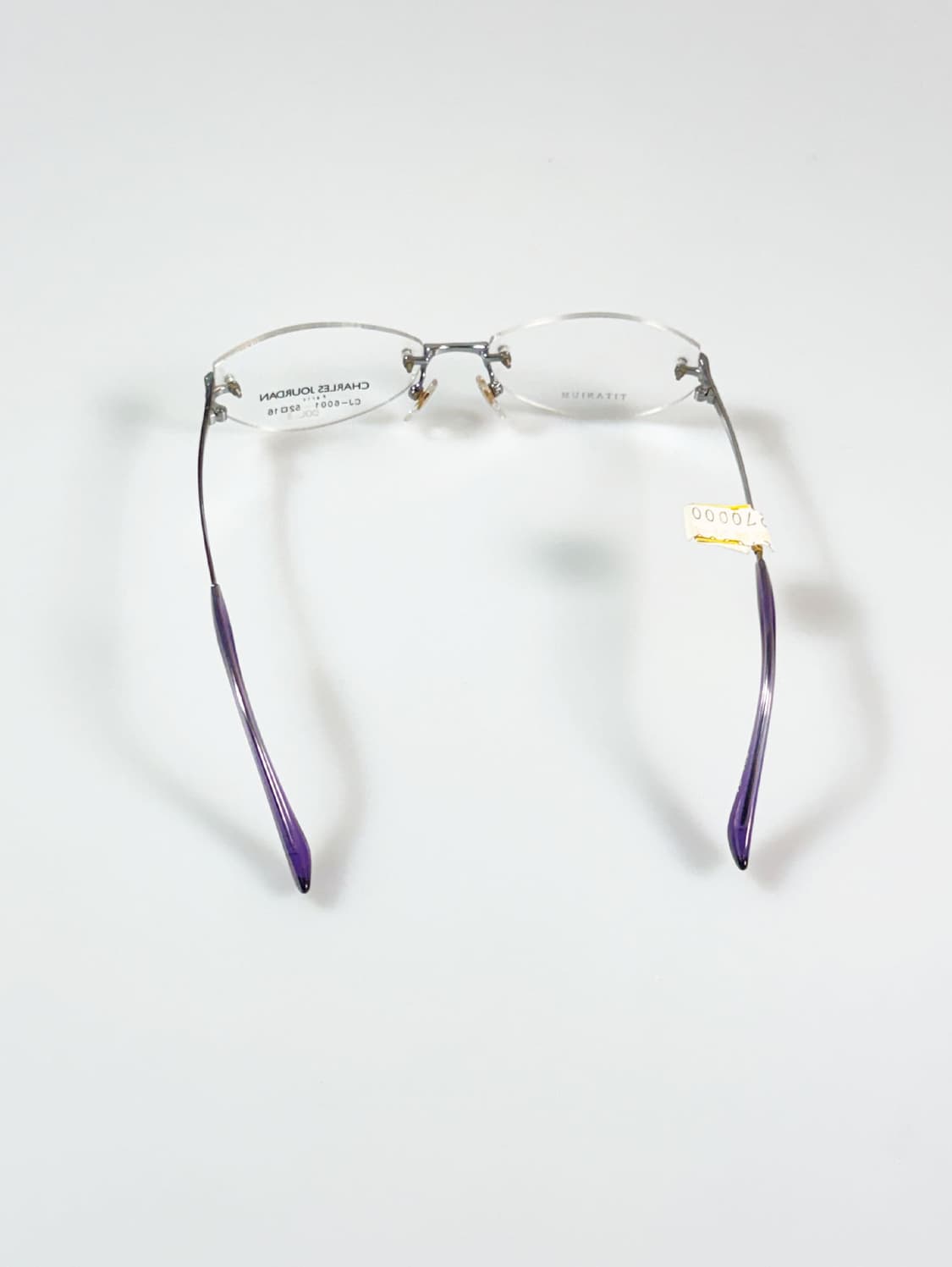 CHARLES JOURDAN 티타늄 무테 스퀘어 빈티지 안경 상품이미지5