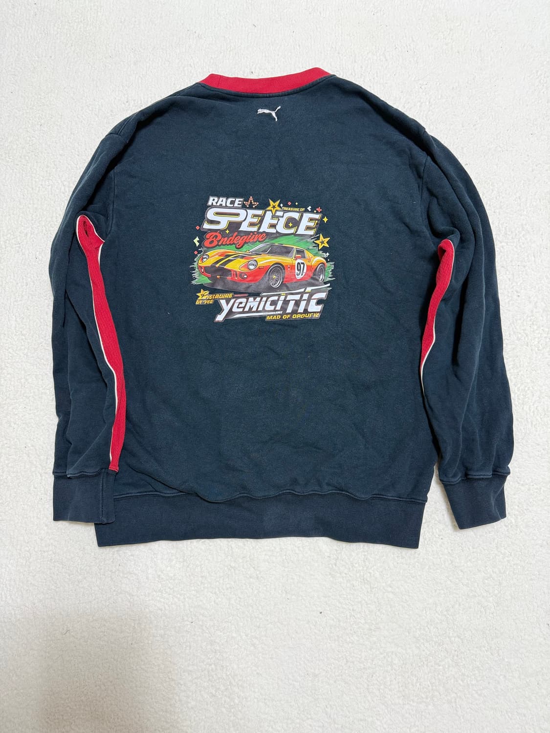 푸마 블랙/레드 스웨트셔츠 상품이미지2