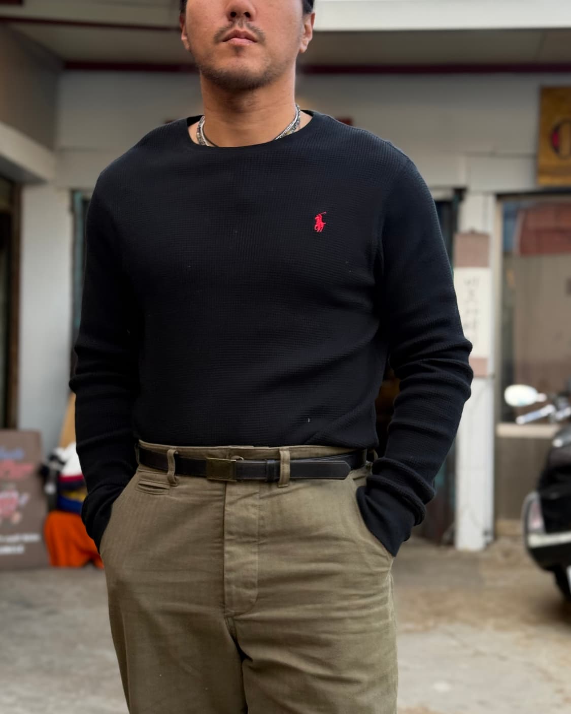 폴로 랄프로렌 와플 롱슬리브 셔츠 XL 상품이미지8
