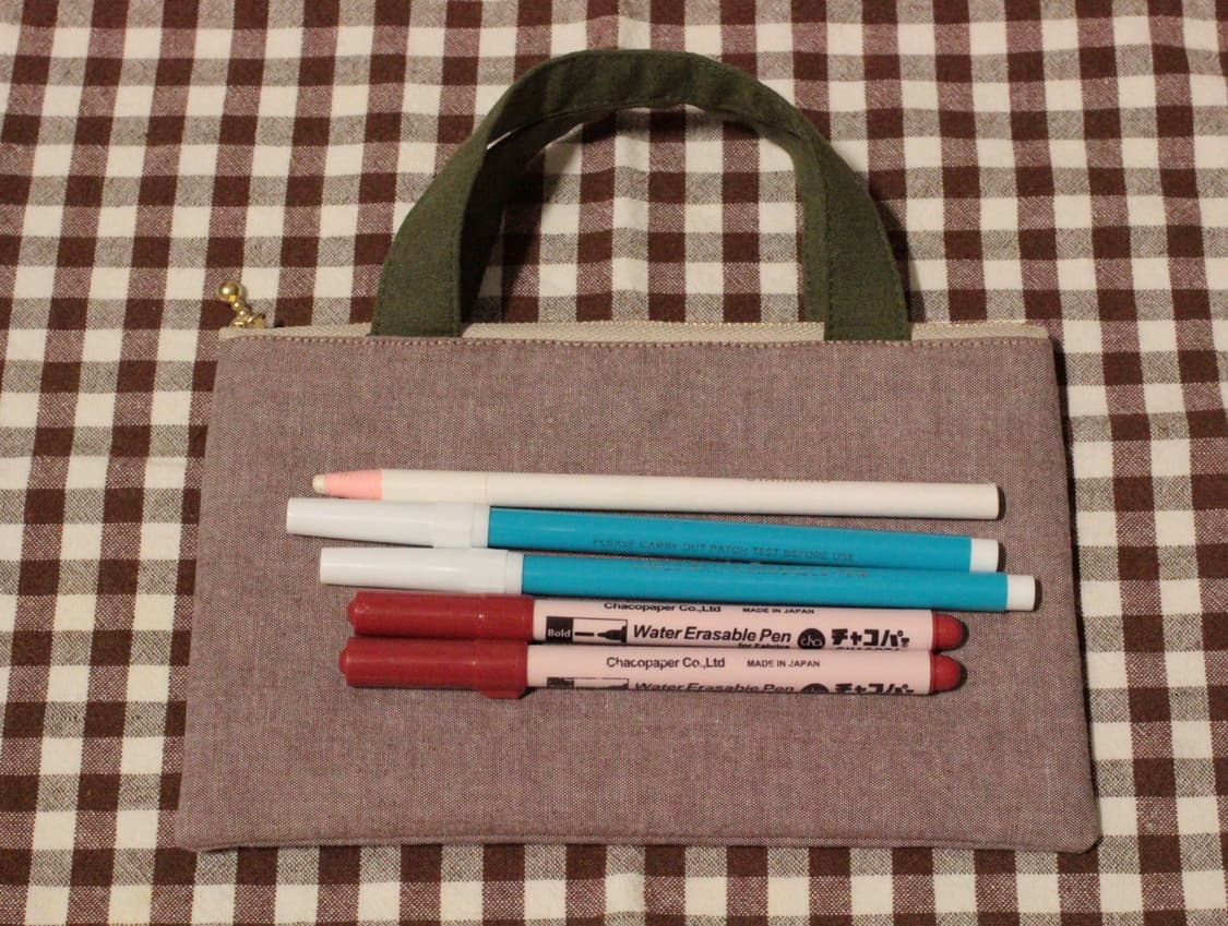 핸드메이드 손잡이 파우치 필통 상품이미지4