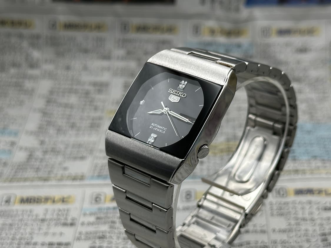 [희귀 모델] 세이코 5 오토매틱 4227-00B0 블랙 스퀘어(양호)  상품이미지5