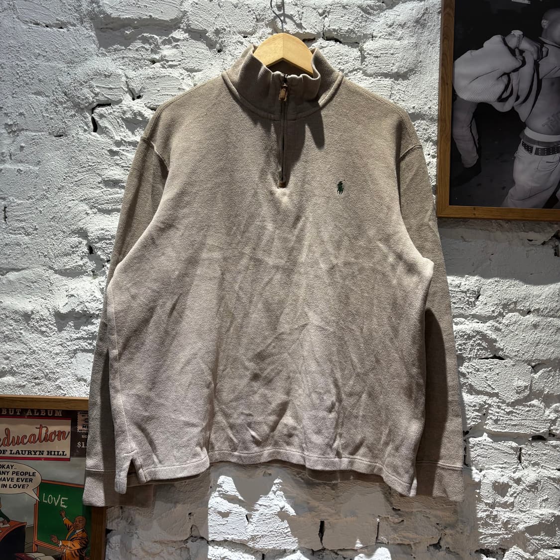 폴로 빈티지 브라운 하프집업 상품이미지1