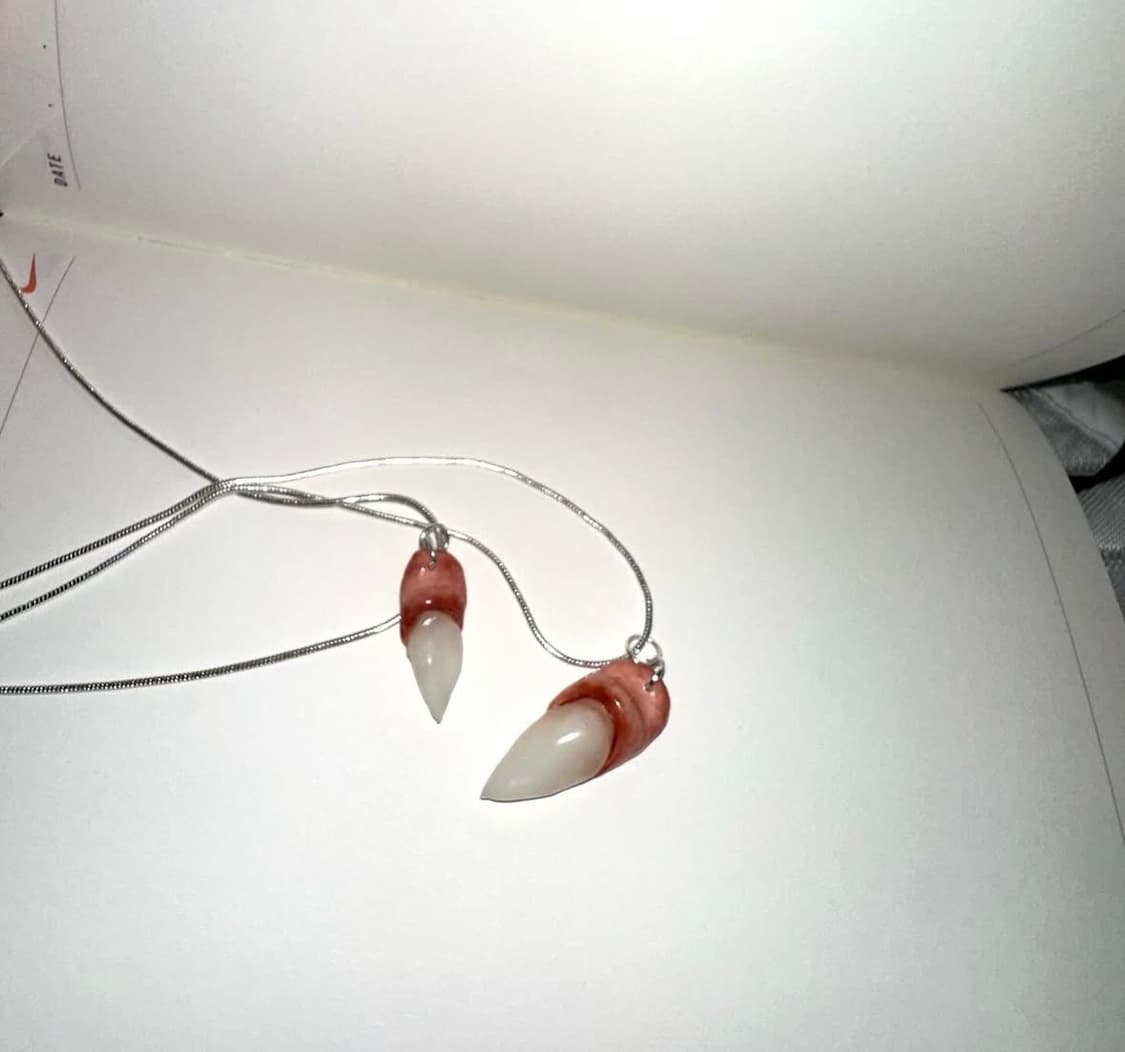 Fang Charm Necklace Sliver 925 상품이미지2