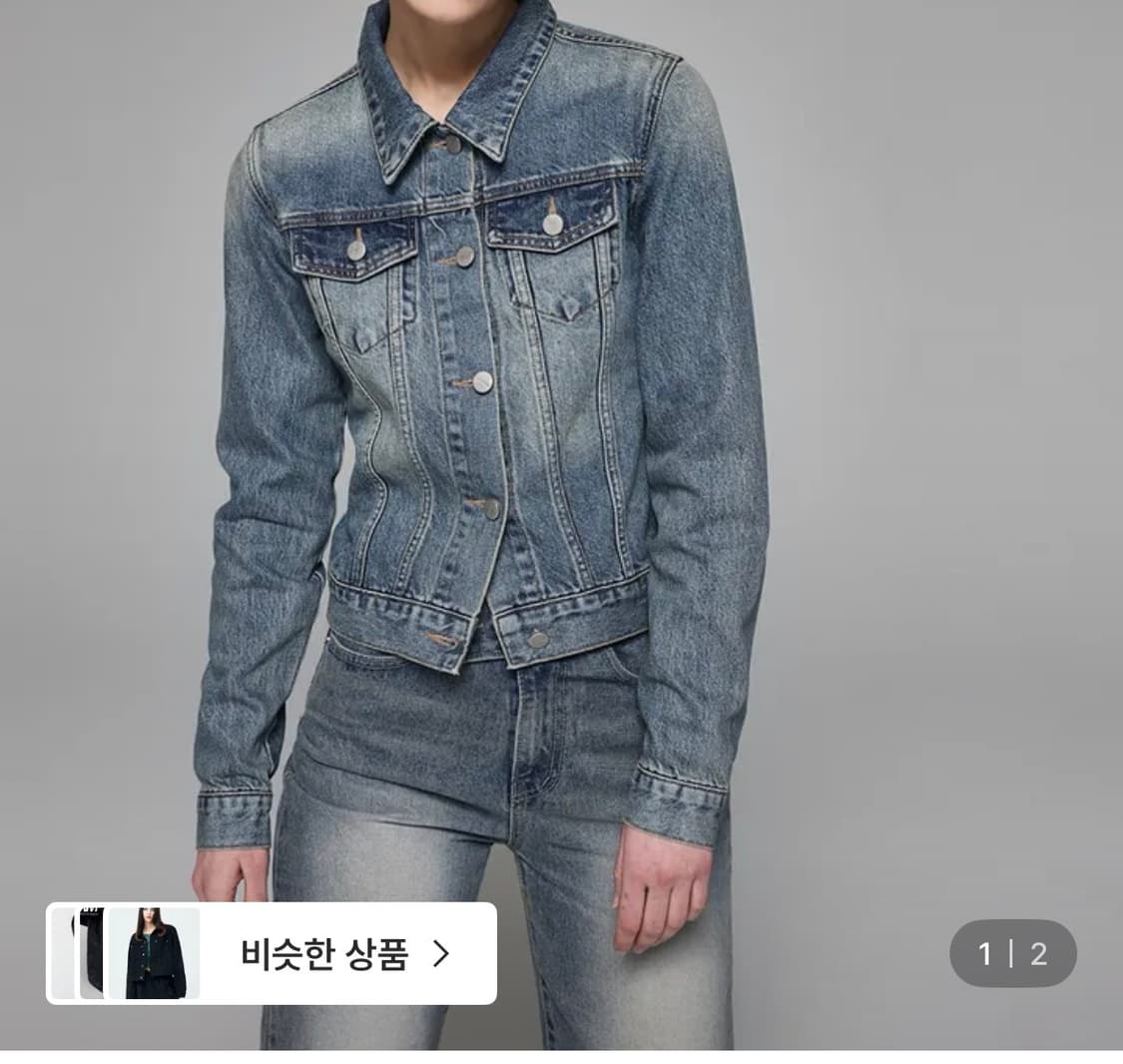 스위텐 워싱 데님자켓 상품이미지1