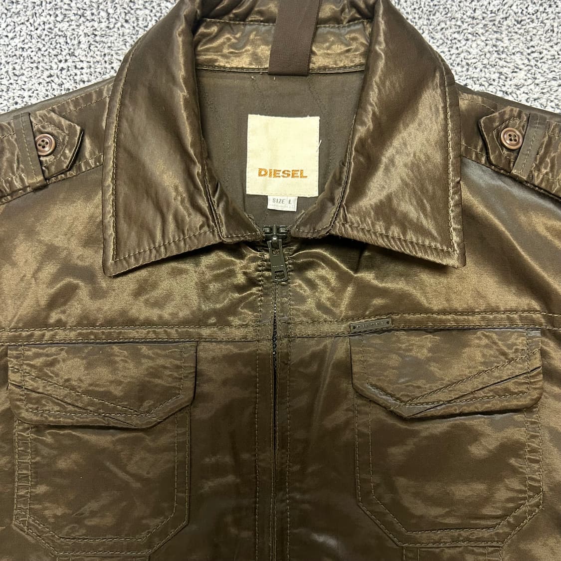 Diesel Metallic Nylon Jacket. 상품이미지4