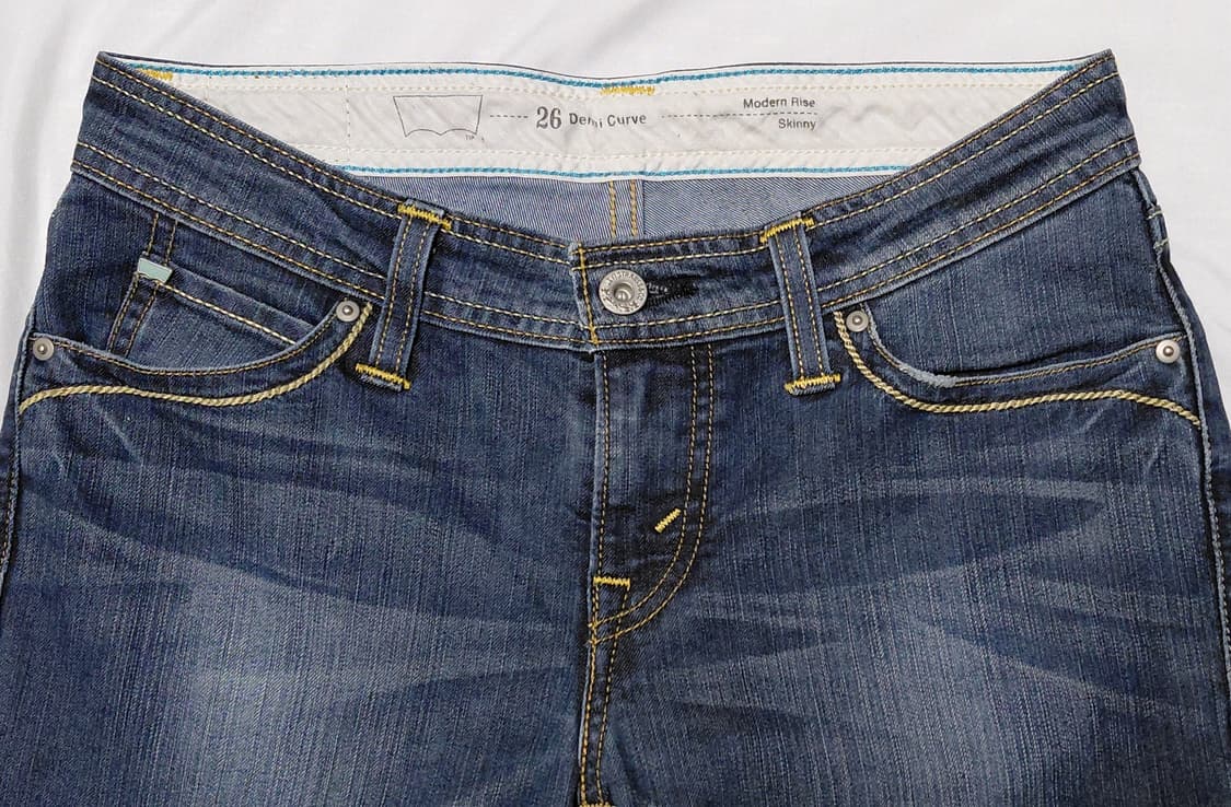 [W26] 리바이스 데미 커브 스키니 - 유니크 민트탭 & 플랩 포켓 상품이미지1