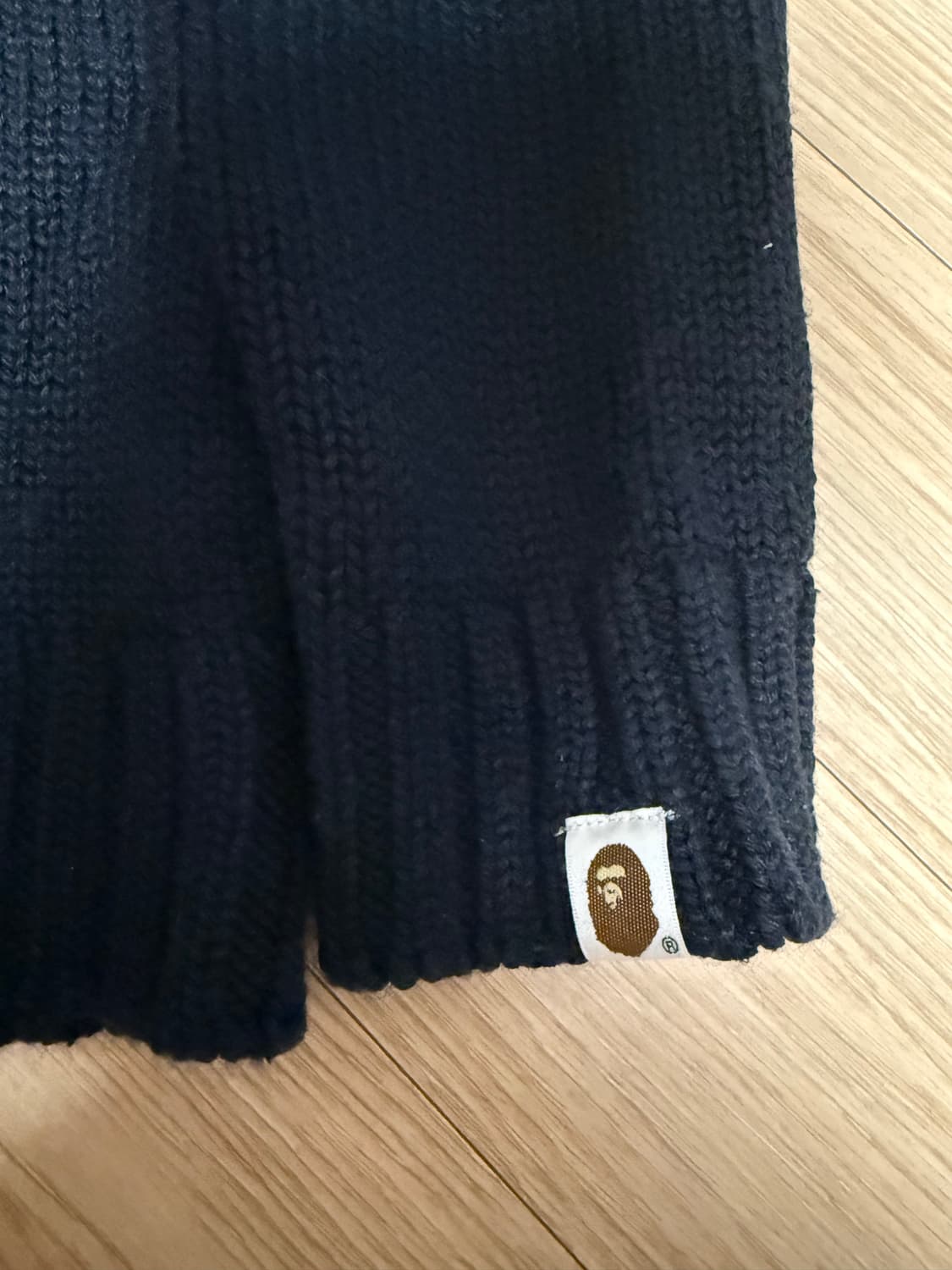 베이프 성조기 빅사루 니트 상품이미지4