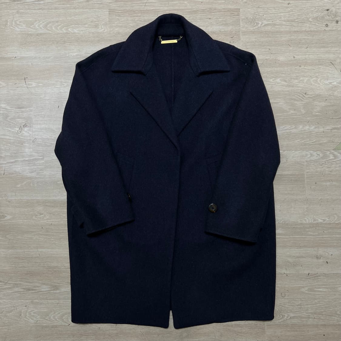 한섬 시스템 여성 핸드메이드 캐시미어 오픈코트 [블랙] 82-94-160 상품이미지1