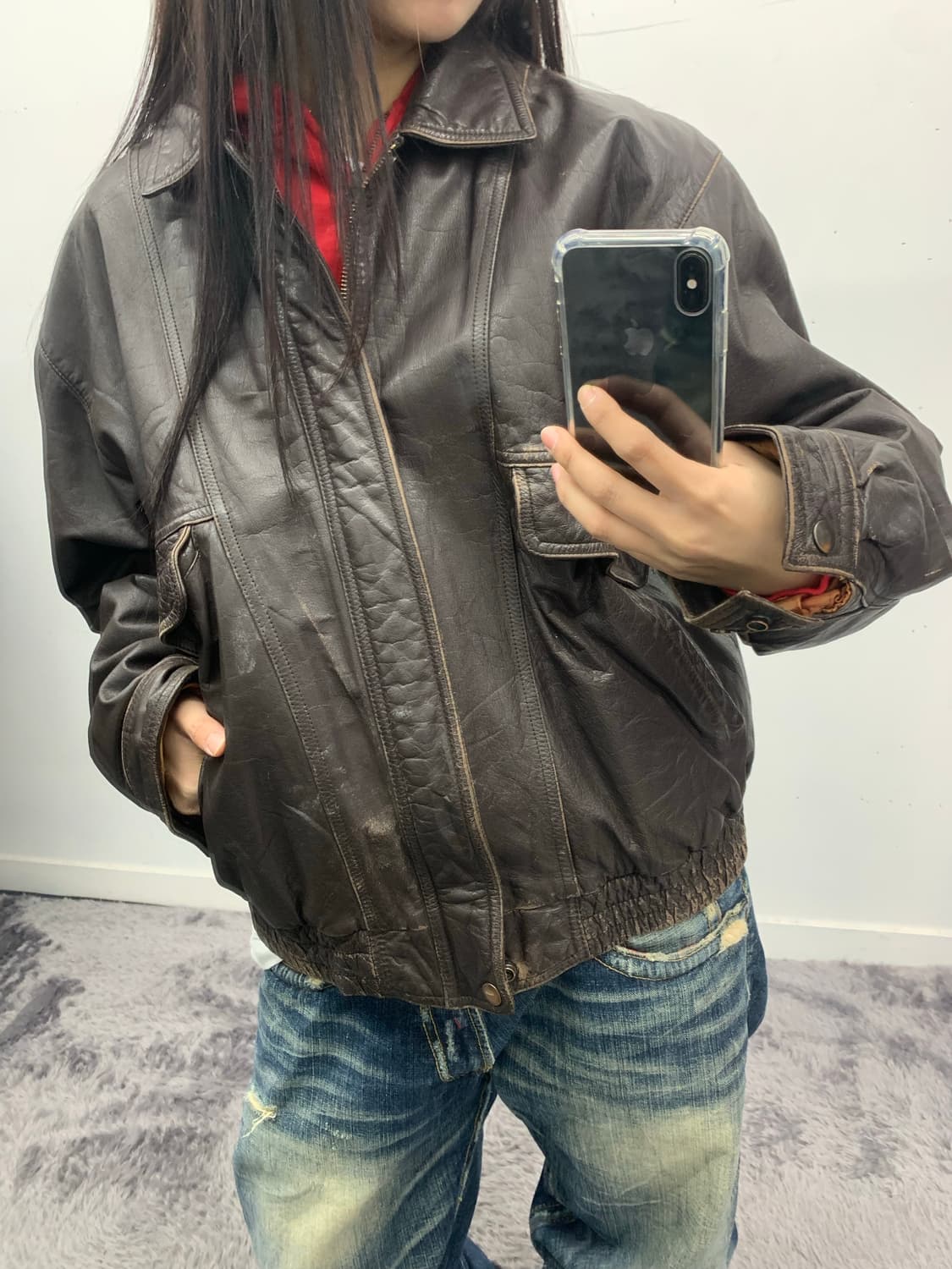 Durante 카우 하이드 레더자켓 상품이미지3