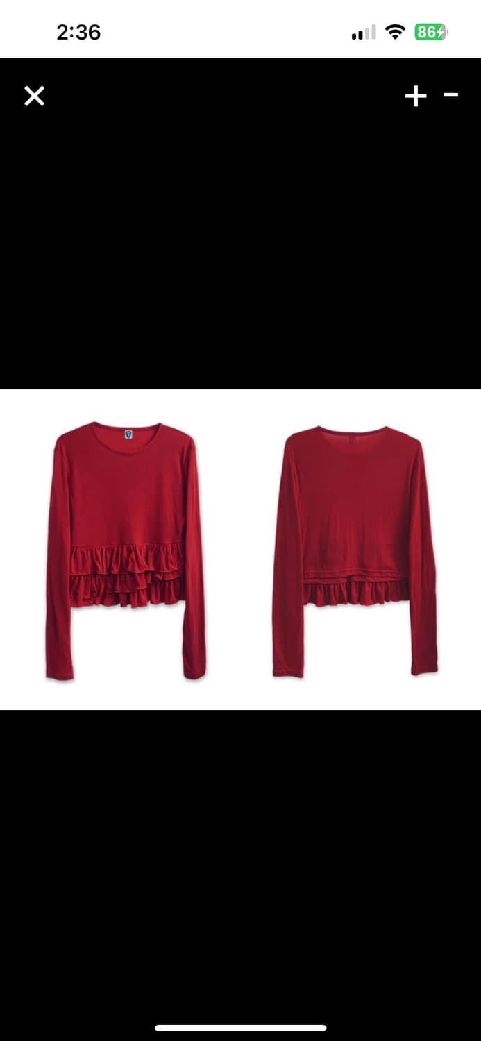 인앤양하모니 프릴 탑 레드 상품이미지7