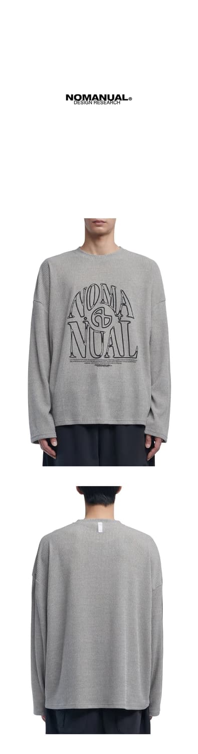 L/105) 노매뉴얼 S.N.A 니트 팝니다 상품이미지5