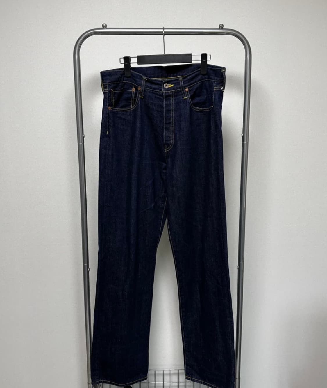 M) yoko sakamoto 요코 사카모토 데님 스트레이트 팬츠 인디고 상품이미지1
