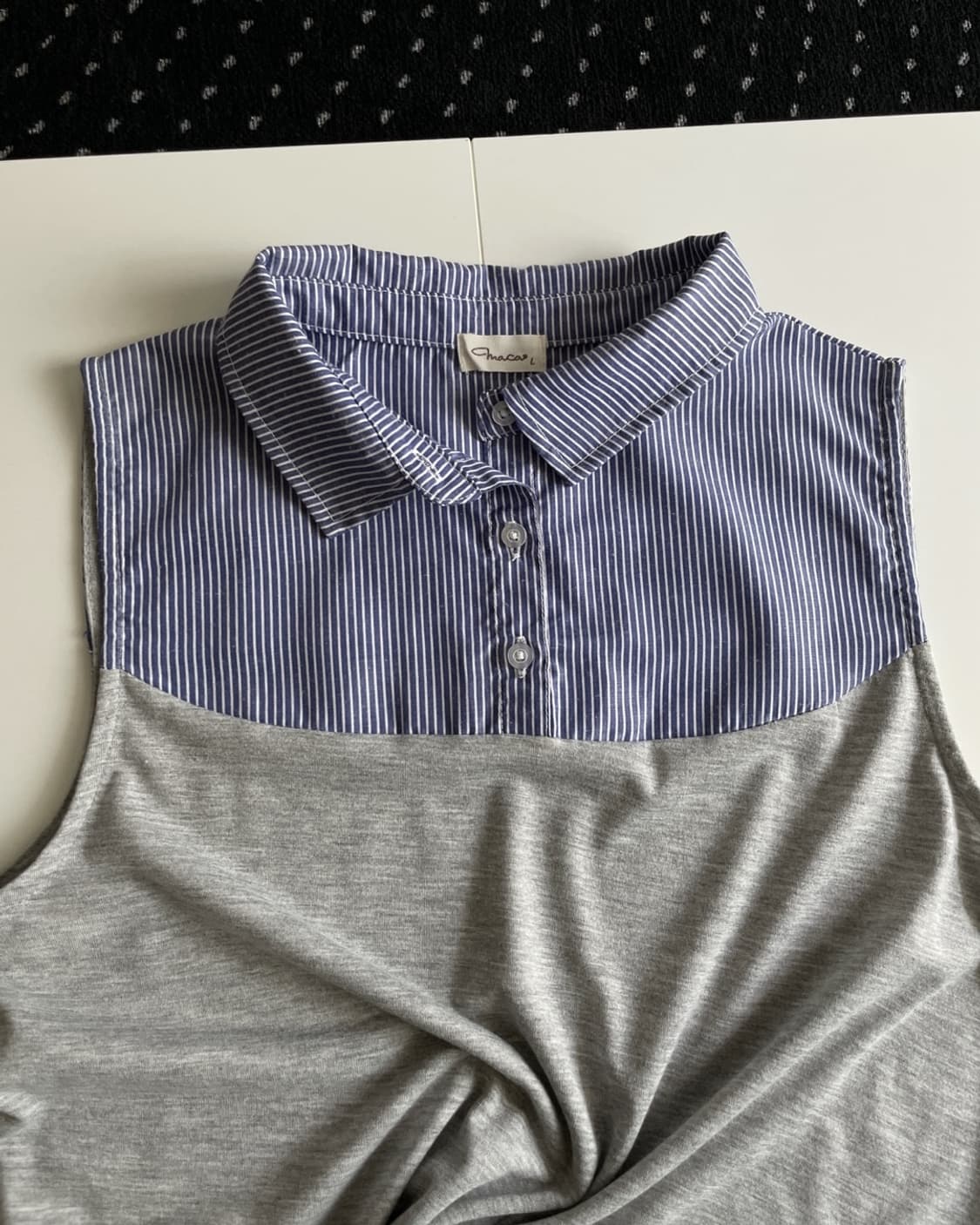 stripe patterned sleeveless 상품이미지3