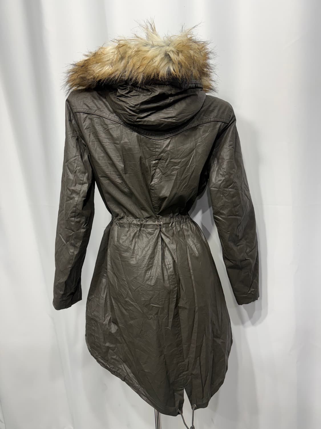 🎸카키 퍼 코팅 롱 자켓🎸 상품이미지7