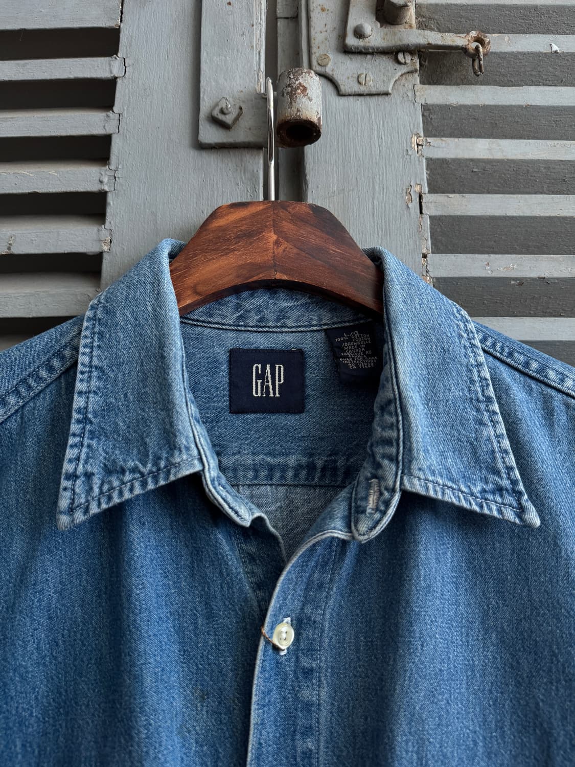 [L]90's GAP USA 올드 갭 데님 셔츠 상품이미지2