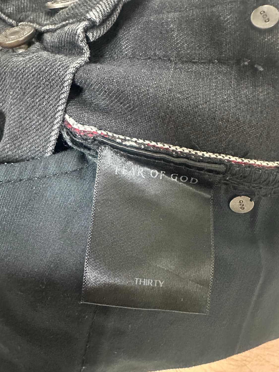 피어오브갓 디스트로이드 블랙 지퍼 데님 상품이미지4
