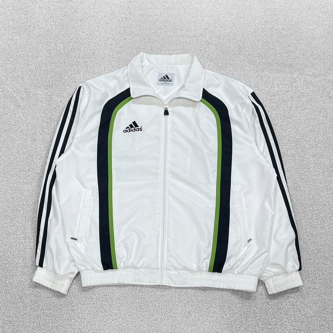 아디다스 올드스쿨 화이트 배색 바람막이 자켓 상품이미지1