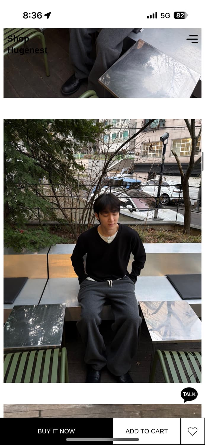 정가5 휴즈네스트신상 코지 웜 후리스 팬츠 차콜 상품이미지2