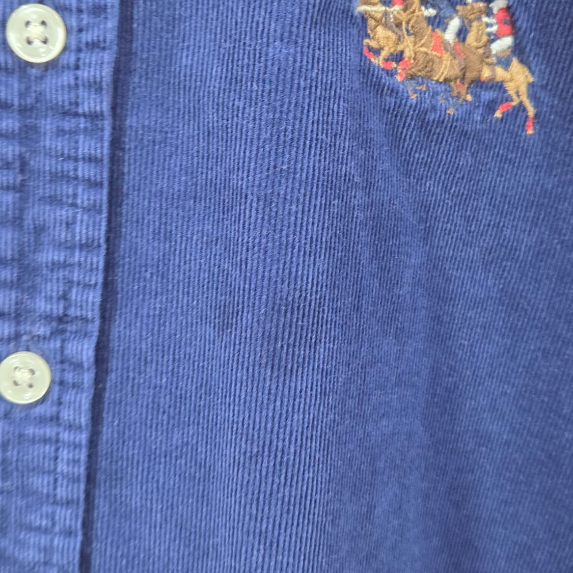 폴로랄프로렌 키즈 버튼다운 멀티포니 코듀로이 셔츠 M/12/14 상품이미지6