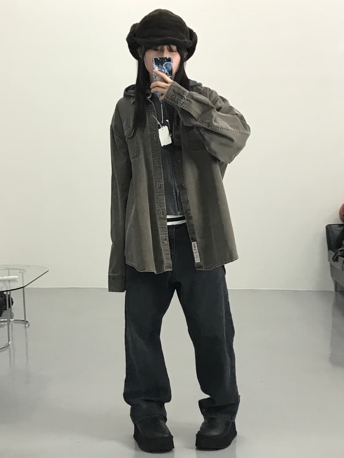 리바이스 브라운 코튼 셔츠 상품이미지2