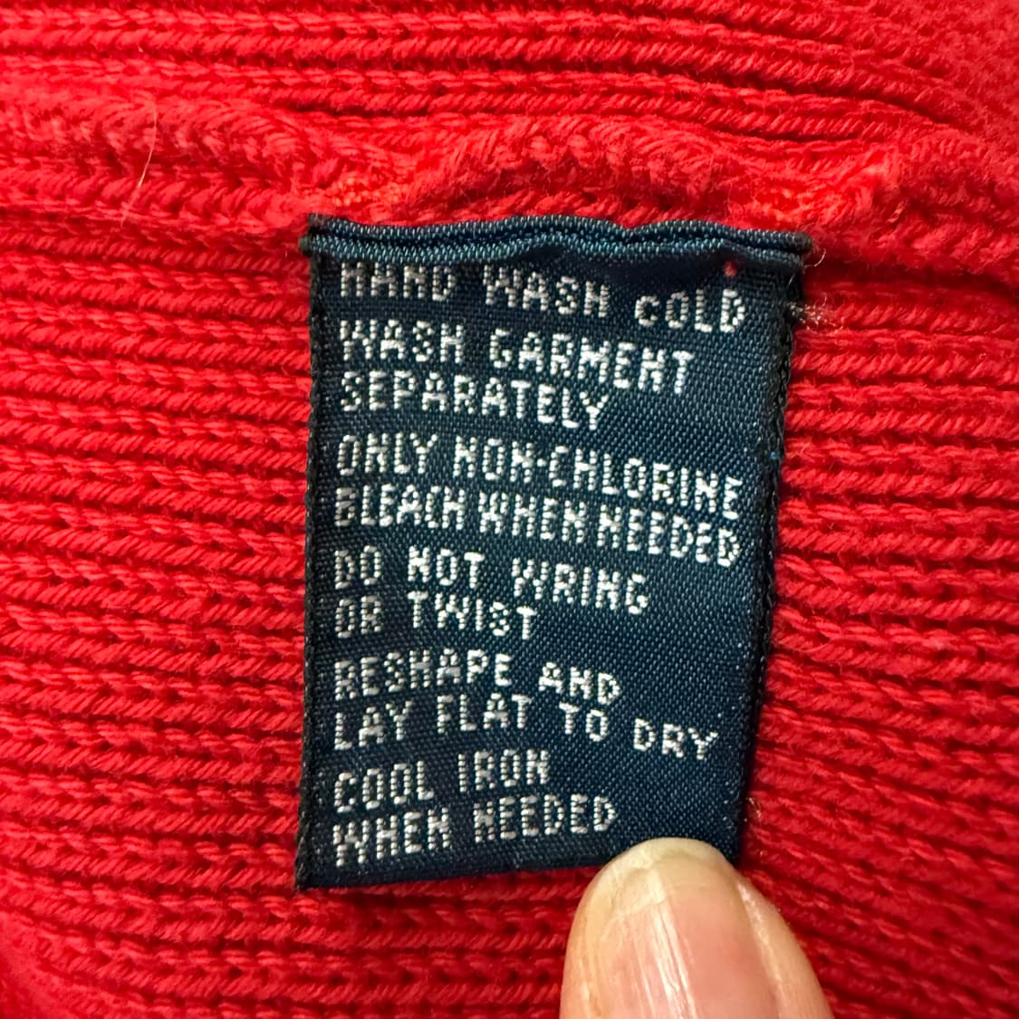 폴로 랄프로렌 레드 니트집업 상품이미지6