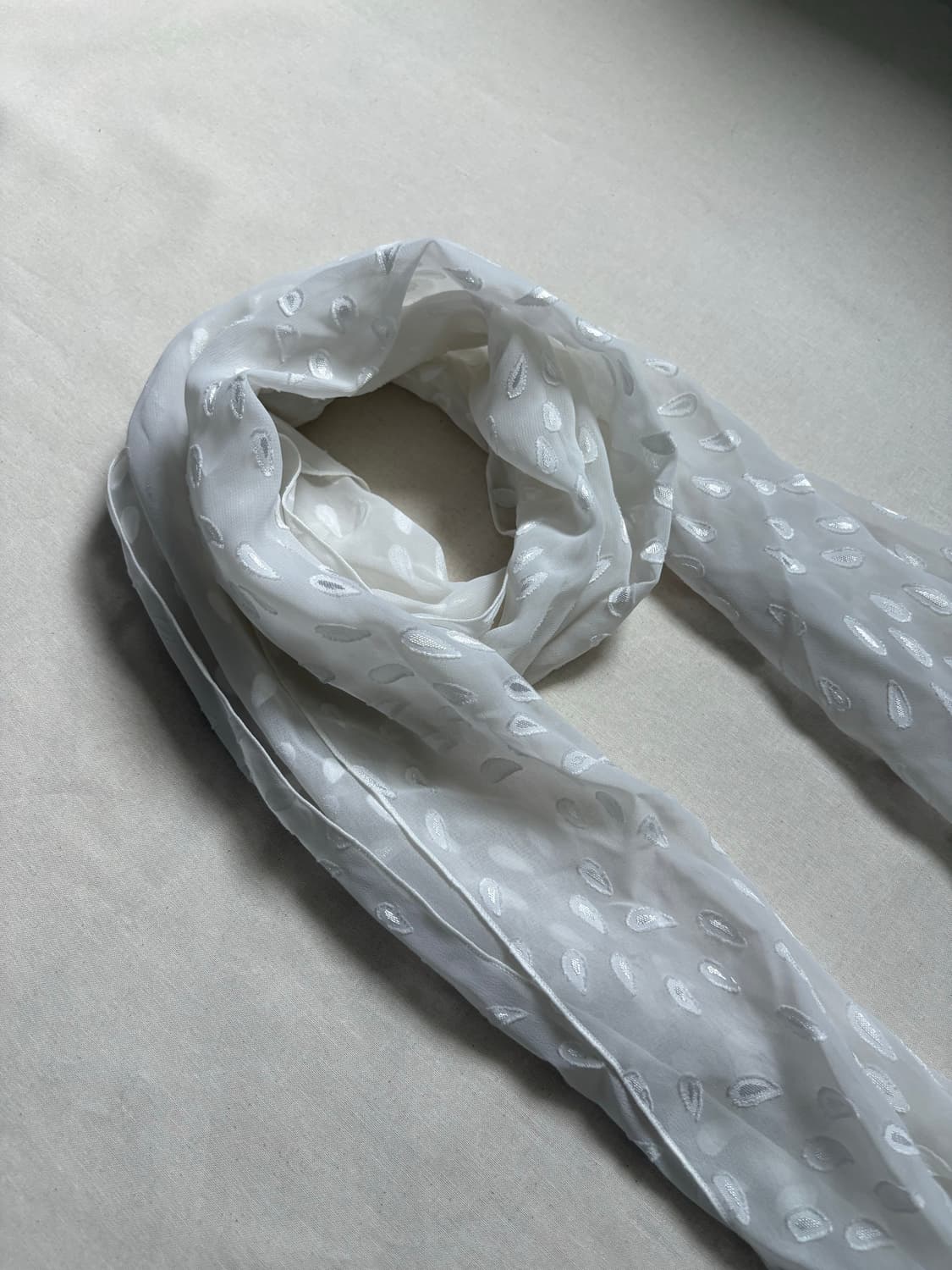 drop pattern sheer scarf 상품이미지2