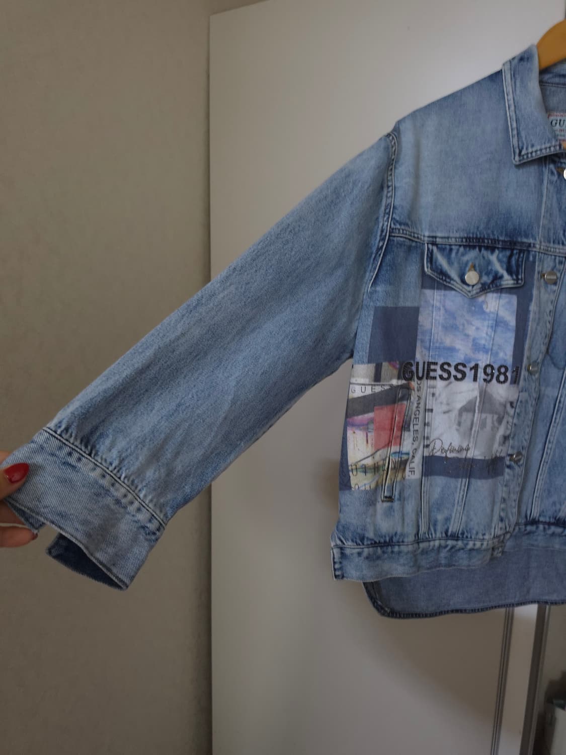 게스 데님 자켓 GUESS1981 프린팅 상품이미지4