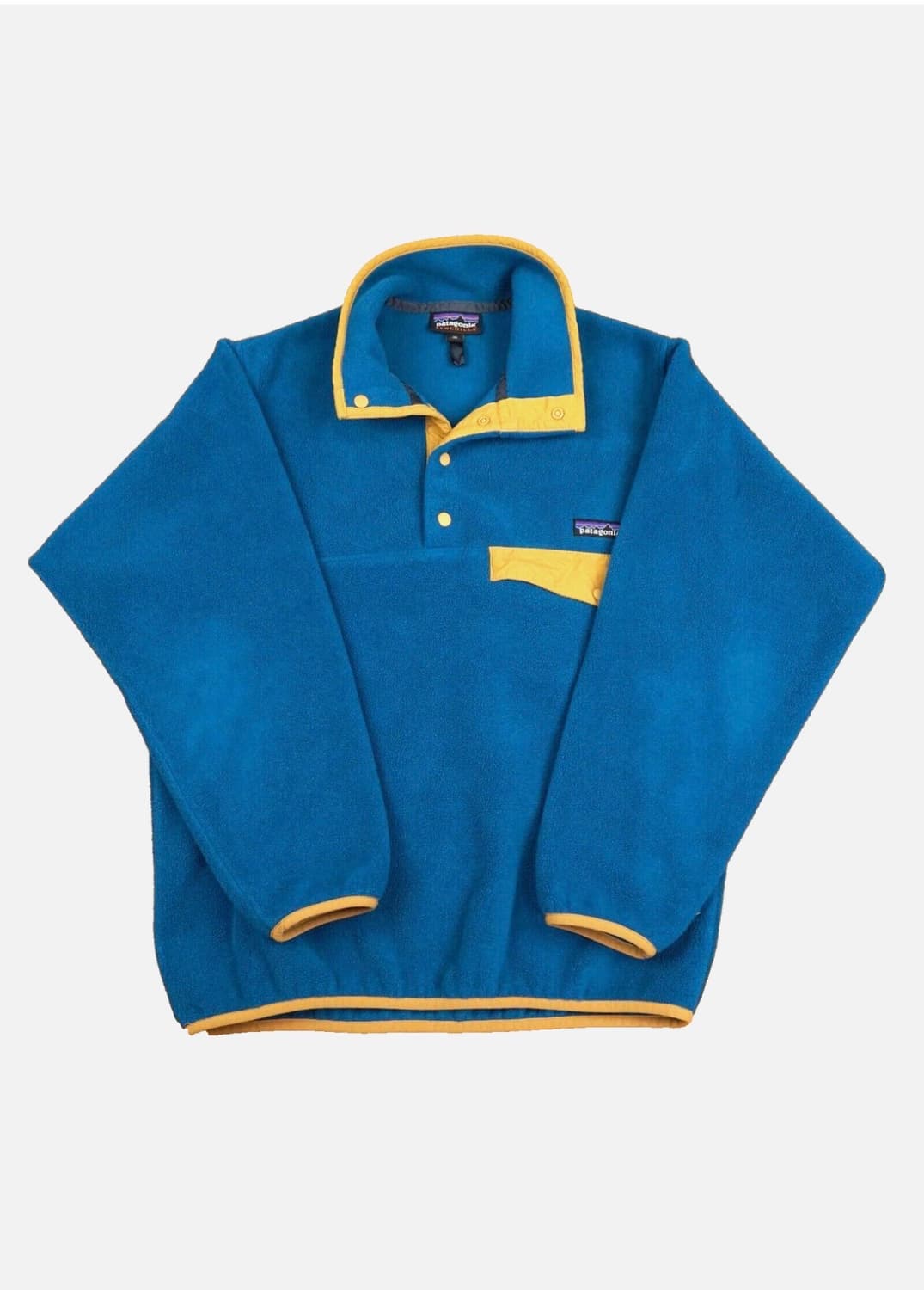 파타고니아 신칠라 스냅티 블루/옐로 멘즈xs 상품이미지1