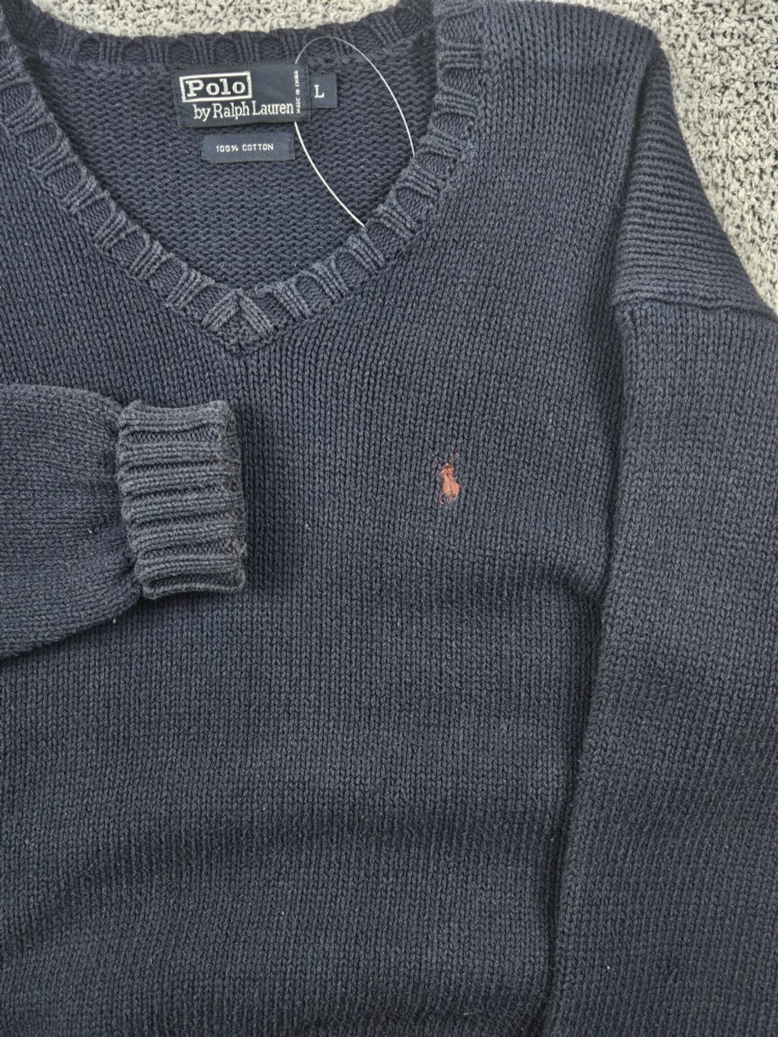 폴로랄프로렌 코튼 브이넥 스웨터 니트 ( L ) / 10264 상품이미지6