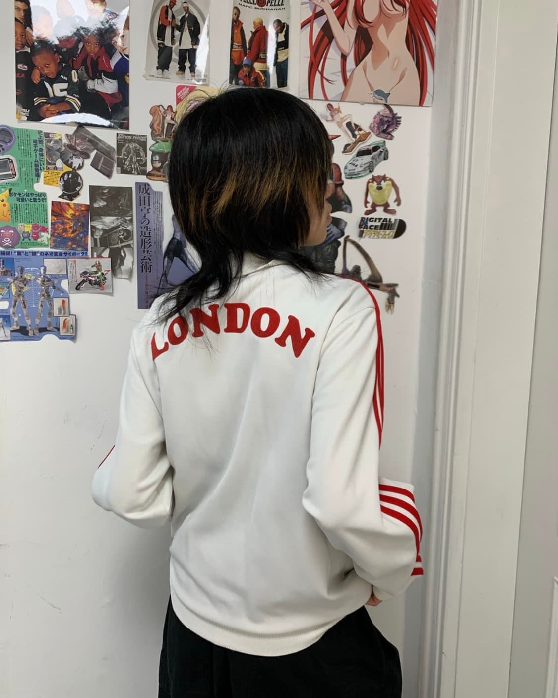 아디다스 런던 화이트 레드 트랙자켓 상품이미지5