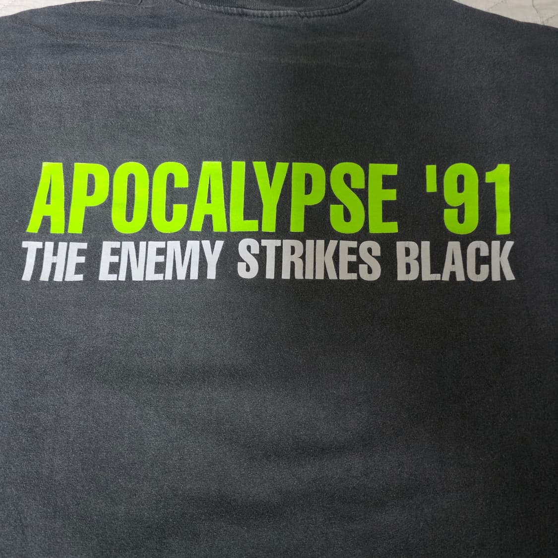 [XL] 90s 퍼블릭 애너미 91 빈티지 밴드티 랩티 상품이미지6