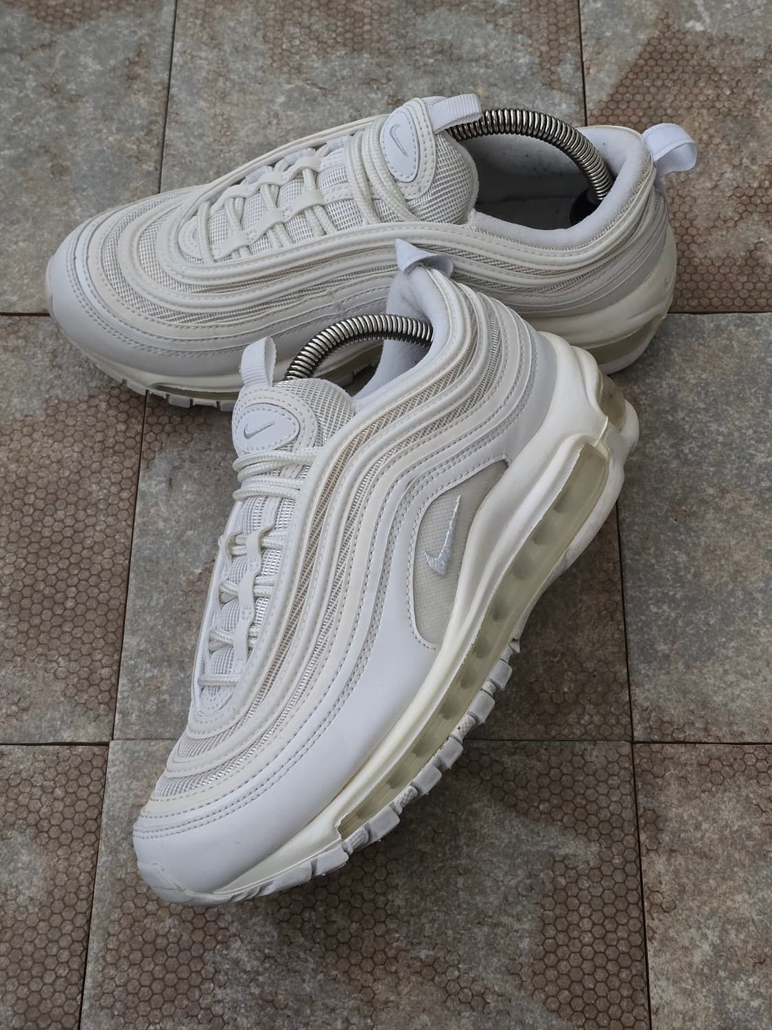 (240)나이키 에어맥스 97 트리플 화이트 상품이미지2