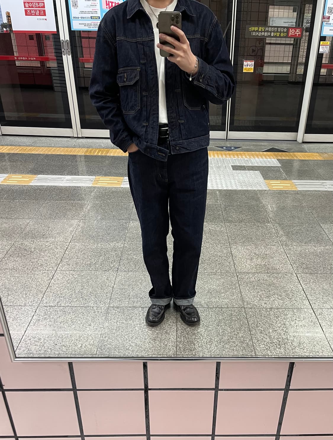 엔지니어드 가먼츠 콘밀원단 데님 셋업 상품이미지9