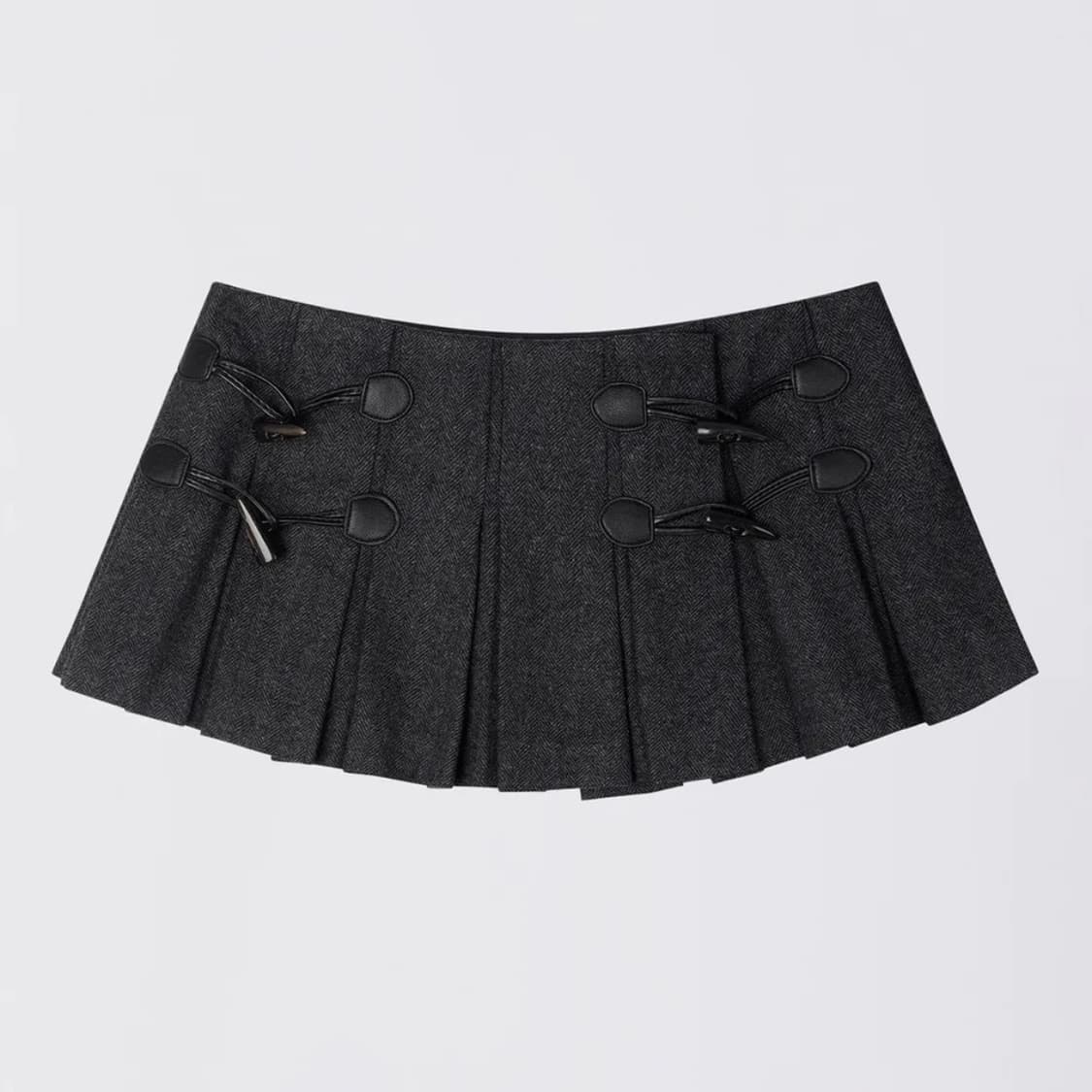 스컬프터 울 마이크로 랩 스커트 그레이 xs 상품이미지1