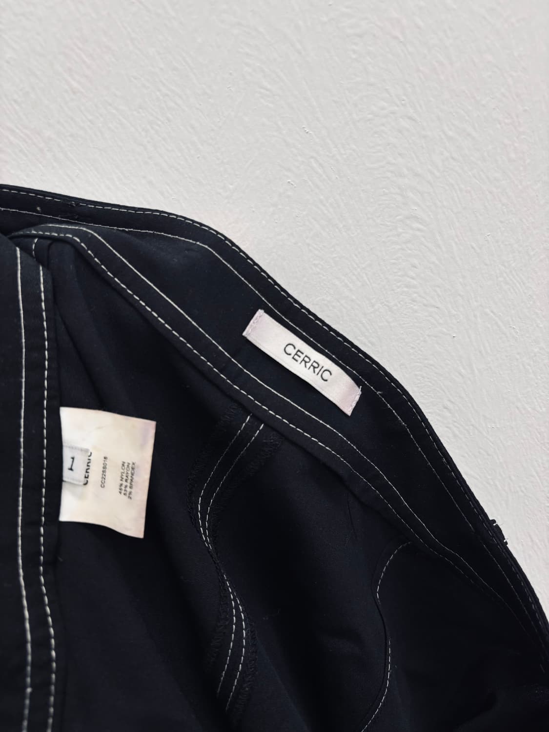 세릭(CERRIC) 콘트라스트 스티치 카고 맥시 스커트 상품이미지4