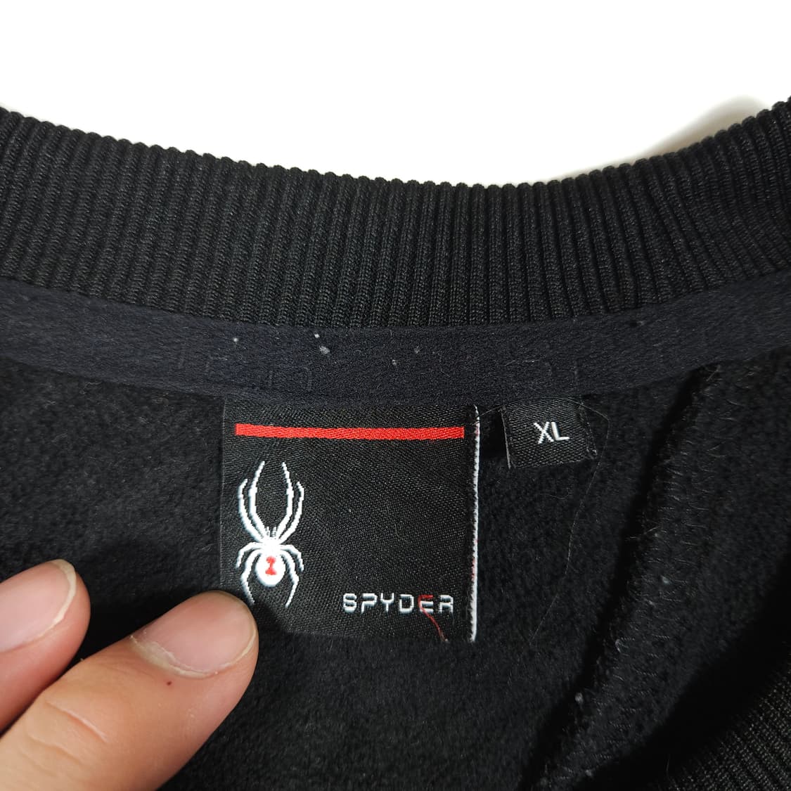 스파이더 맨투맨 블랙 상품이미지3