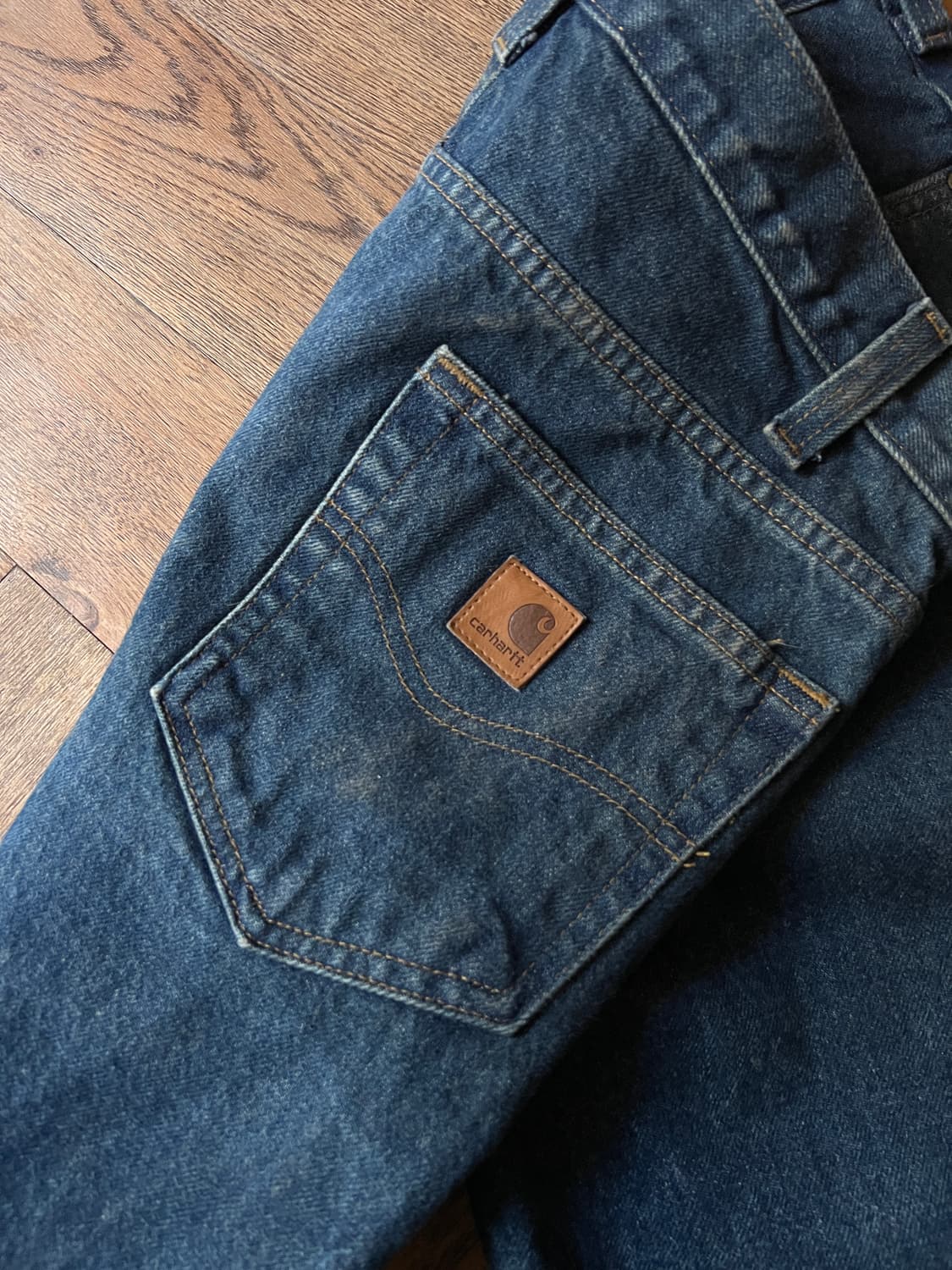 [33]칼하트 USA 다크블루 워크 데님 팬츠 상품이미지6