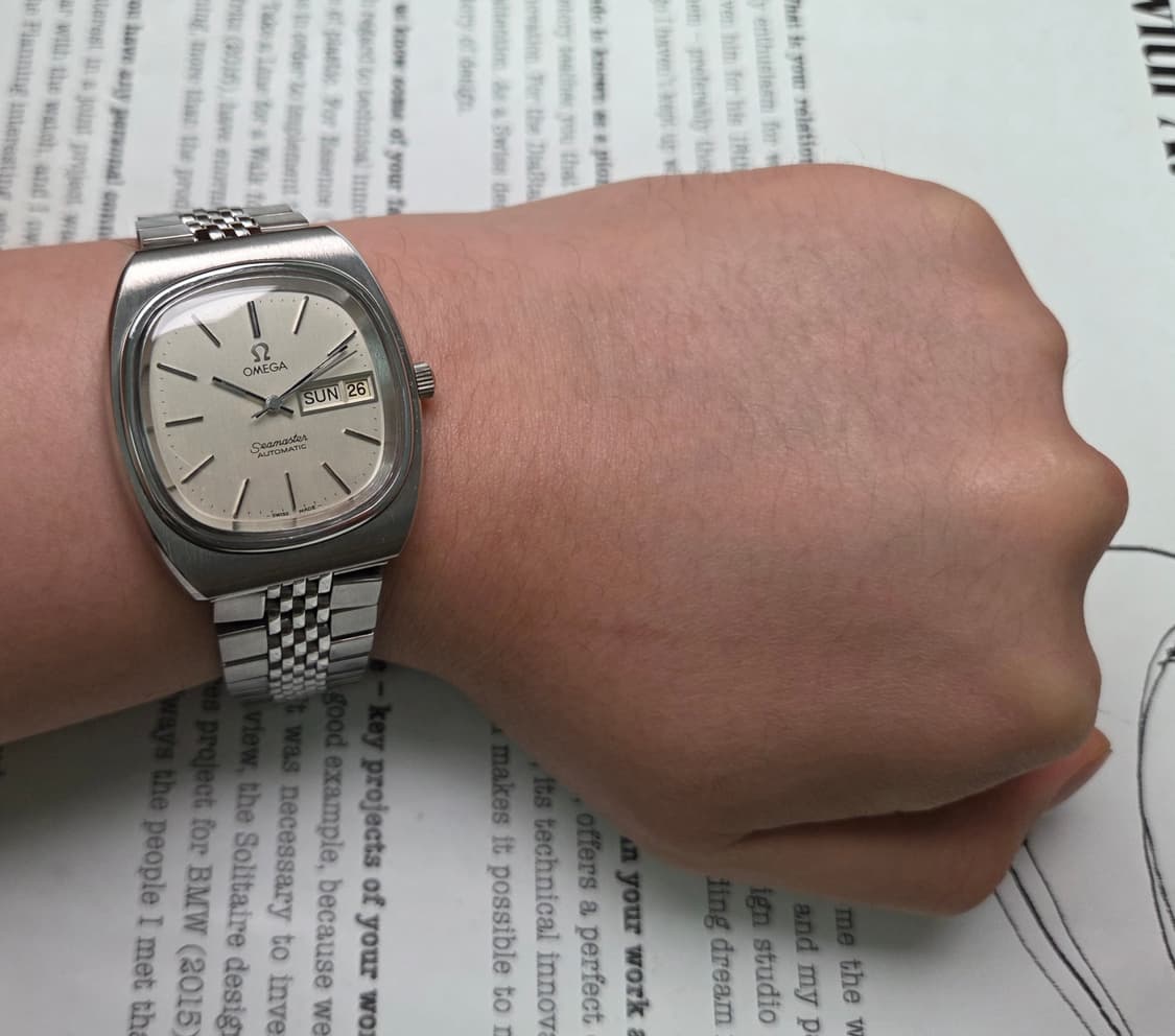 빈티지 오메가 씨마스터 테레비 데이데이트 순정 실버판 (일자형 브슬 ve 상품이미지8