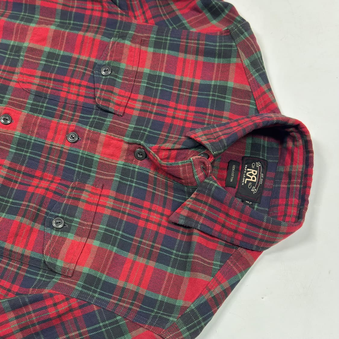 더블알엘 웨스턴 체크 셔츠 상품이미지1