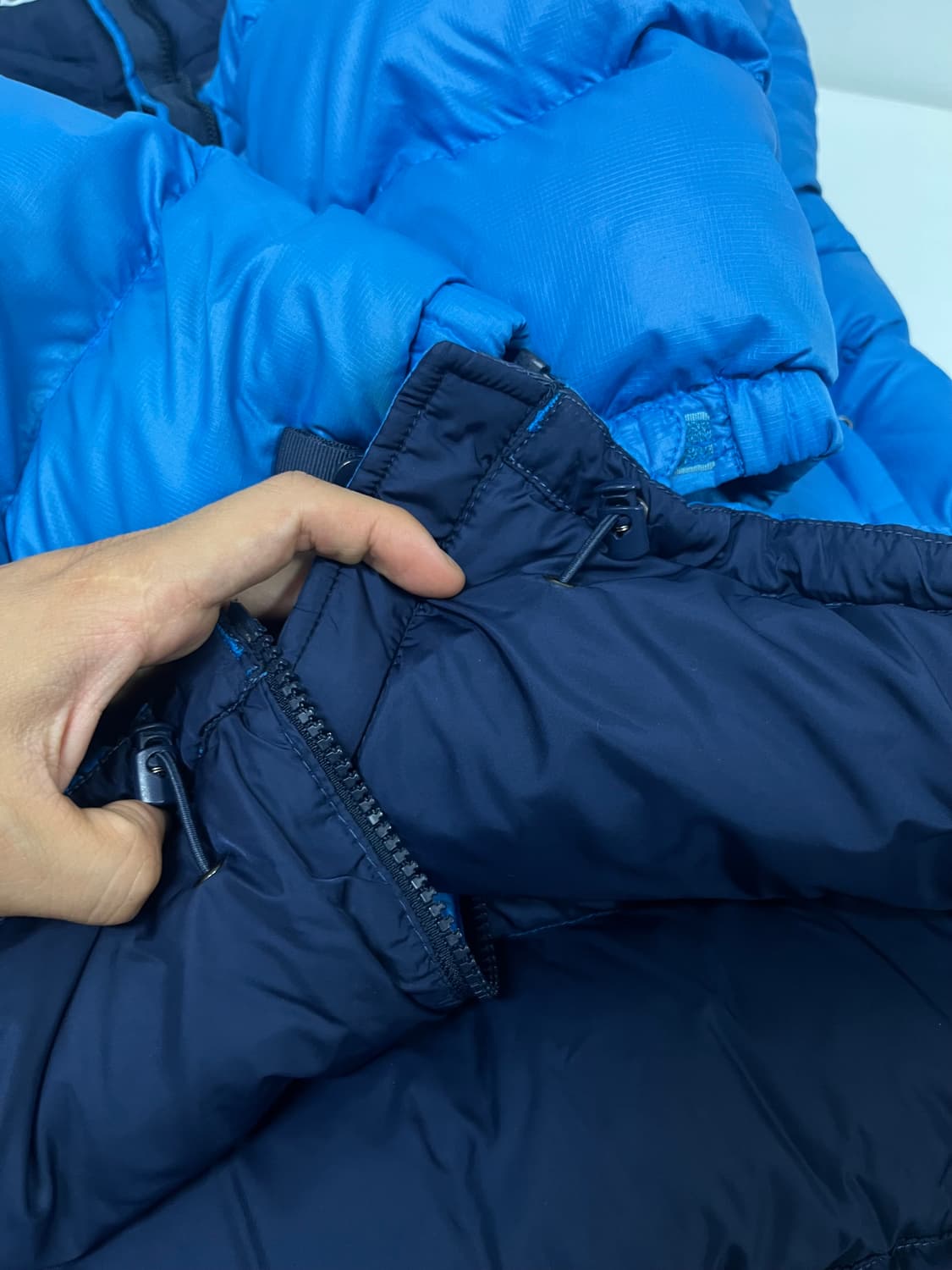 노스페이스 눕시 패딩 블루L 상품이미지7