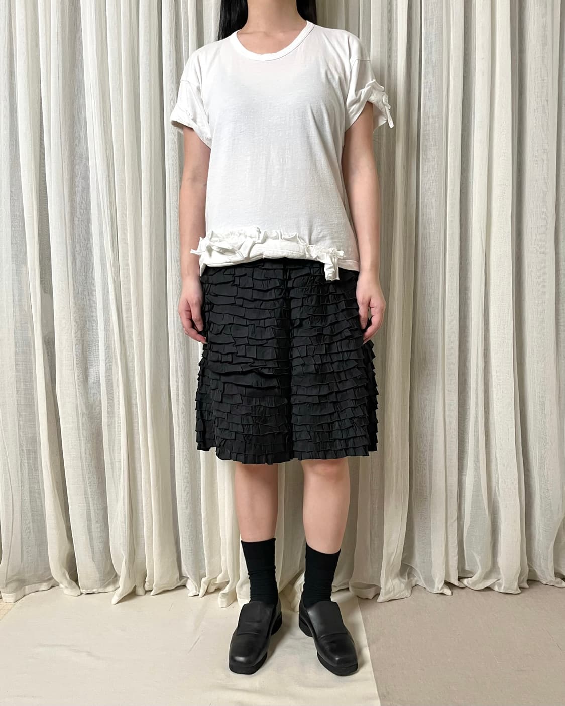 꼼데가르송 글리터 도트 러플 티셔츠 comme des garcons 상품이미지9