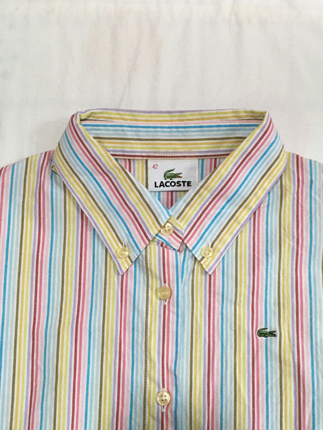 라코스테 Lacoste 스트라이프 남방 상품이미지3