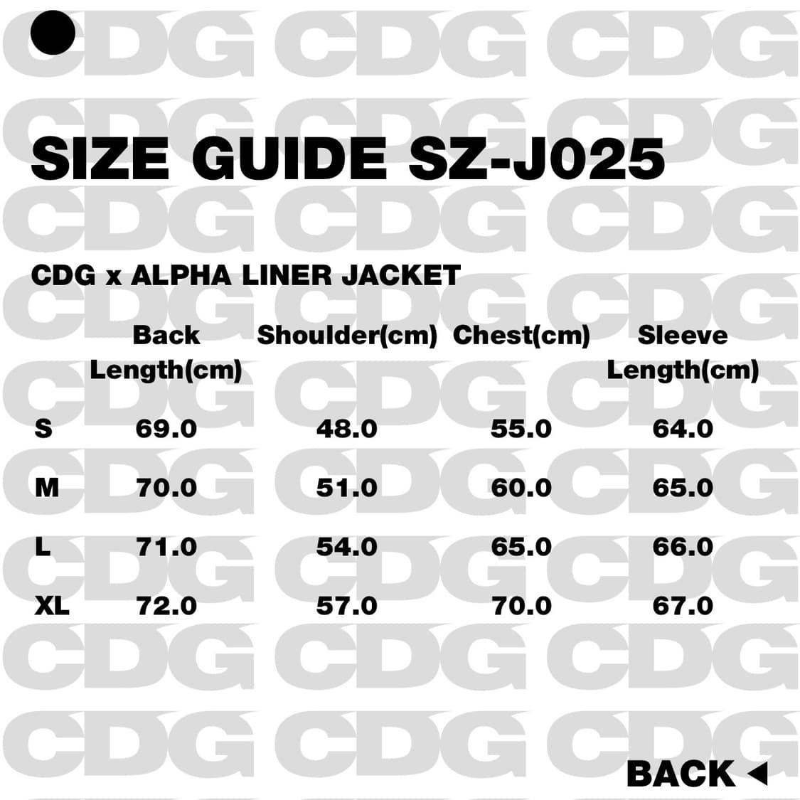 CDG x 알파 라이너 자켓 블랙 상품이미지5