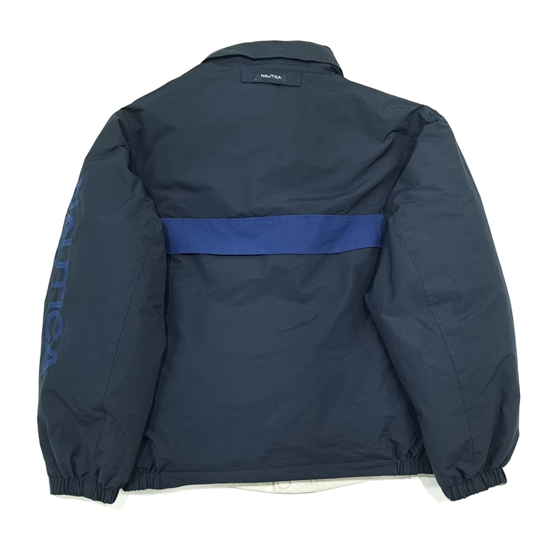 CN968 L 노티카 클래식 네이비 아이보리 구스다운 양면 패딩 점퍼 상품이미지4