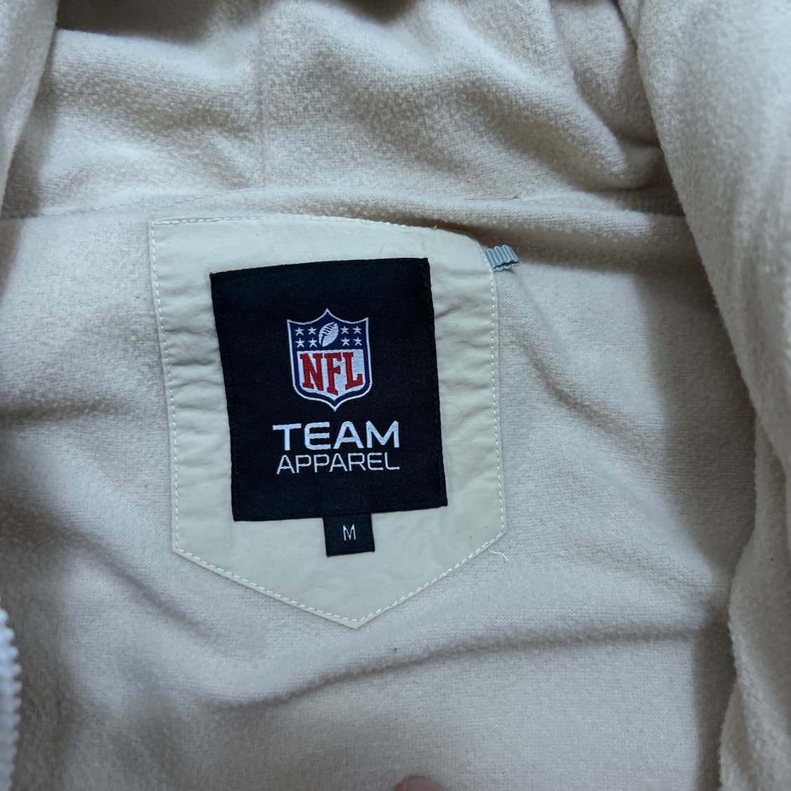 NFL 앤에프엘 어페럴 뽀글이 후리스 플리스 후드자켓 [베이지] M/95 상품이미지5