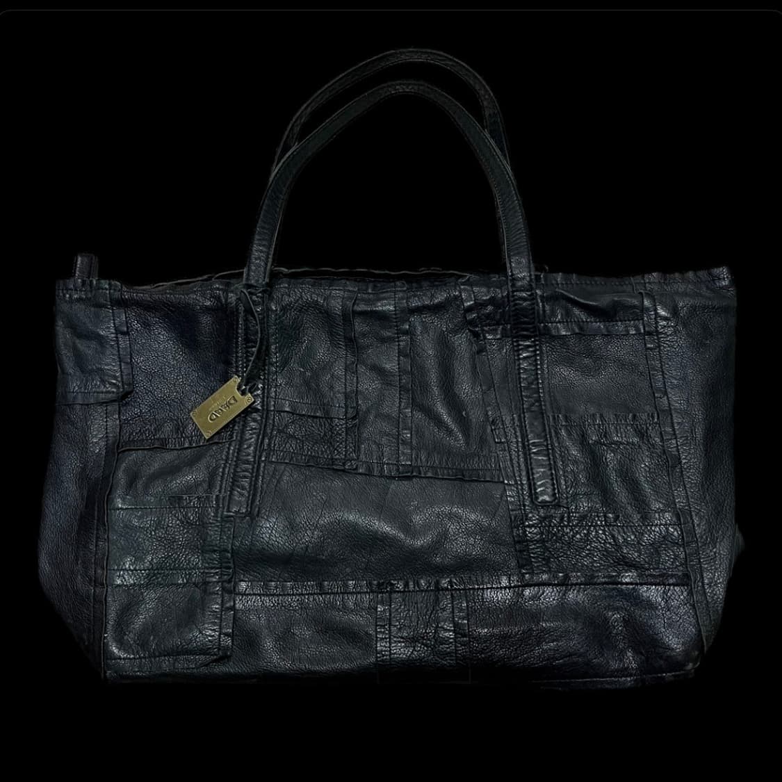 daad collezioni 소가죽 패치워크 토트백 상품이미지1