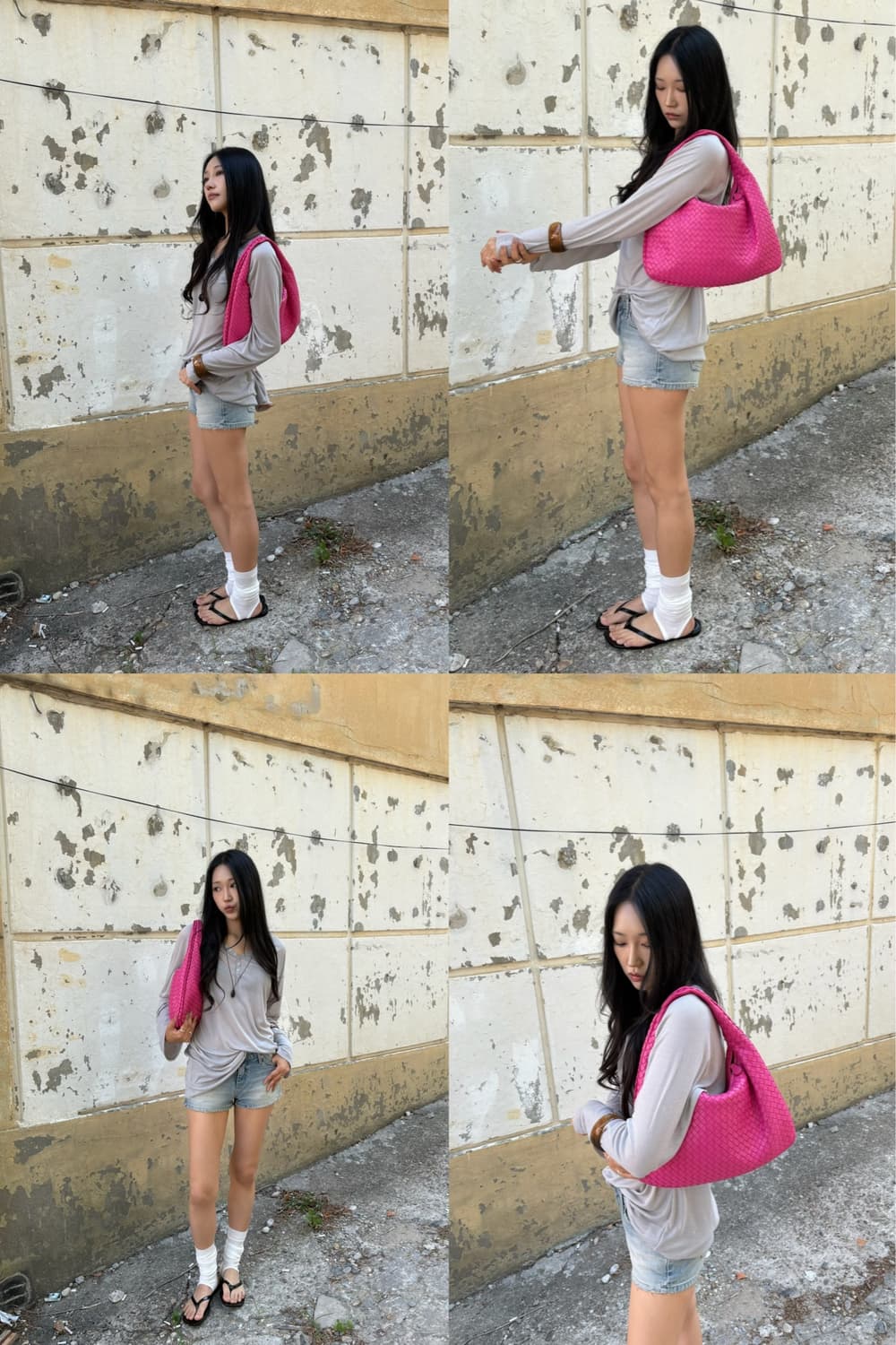 보테가베네타 베네타 호보백 핑크 상품이미지2